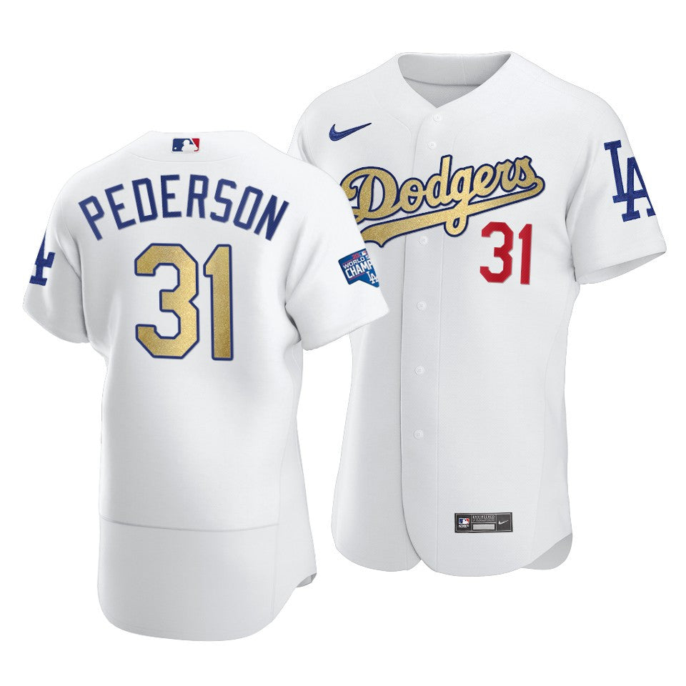 Joc Pederson Los Angeles Dodgers white jersey