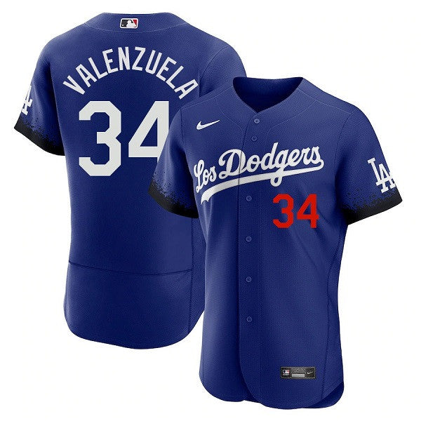 Toro Valenzuela Los Angeles Dodgers royal City Connect jersey
