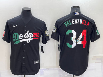 Toro Valenzuela Los Angeles Dodgers black jersey