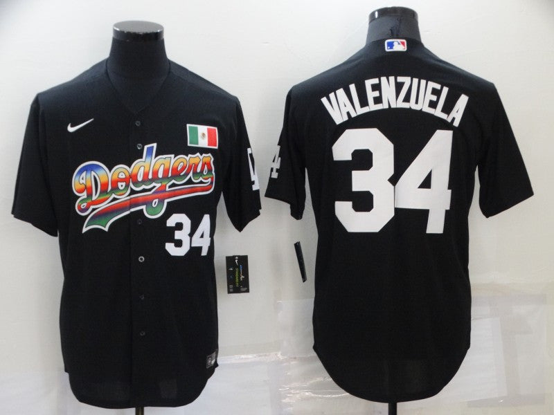 Toro Valenzuela Los Angeles Dodgers black jersey