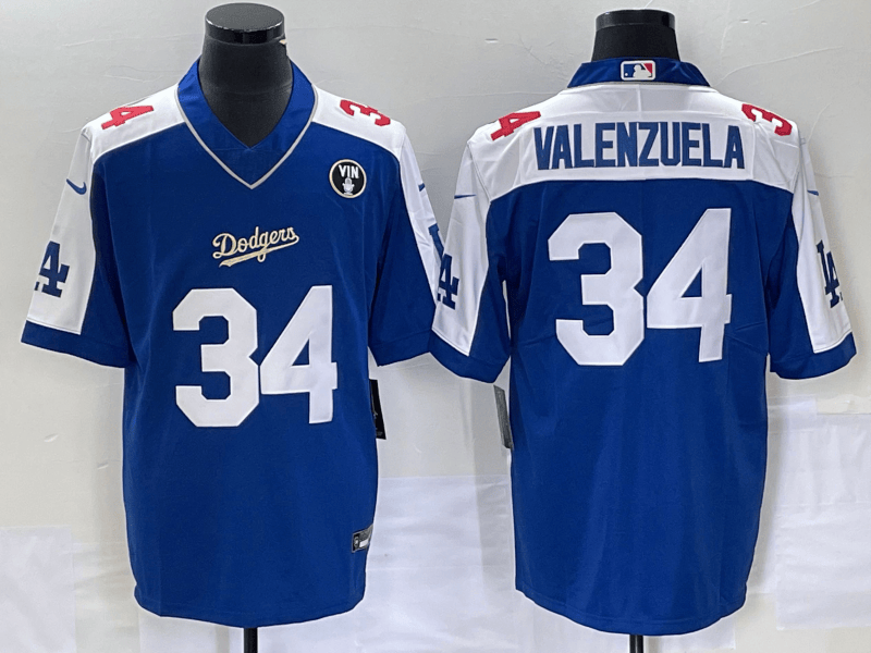Toro Valenzuela Los Angeles Dodgers blue jersey
