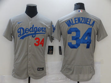 Toro Valenzuela Los Angeles Dodgers grey jersey