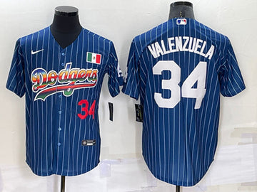 Toro Valenzuela Los Angeles Dodgers navy jersey