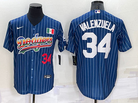 Toro Valenzuela Los Angeles Dodgers navy jersey
