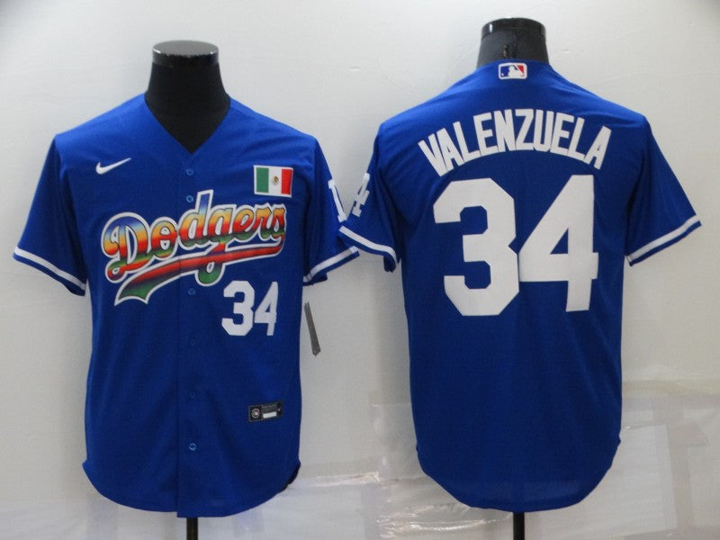 Toro Valenzuela Los Angeles Dodgers royal jersey