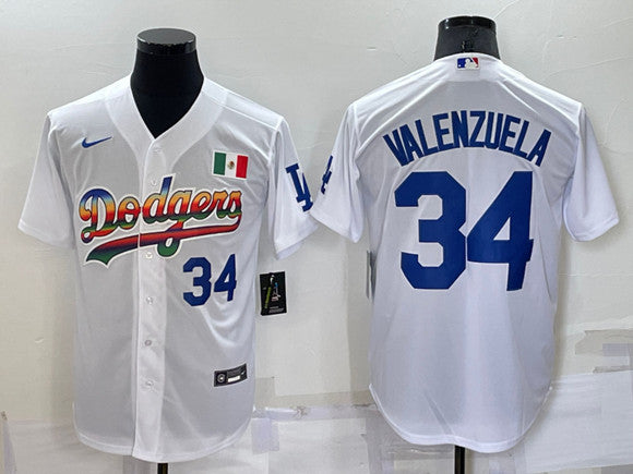 Toro Valenzuela Los Angeles Dodgers white jersey