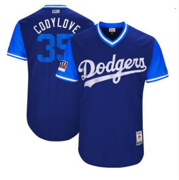 Cody Bellinger Cody Love Majestic Los Angeles Dodgers royal jersey
