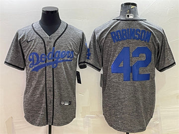 Jackie Robinson Los Angeles Dodgers gray jersey