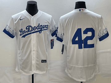 Jackie Robinson Los Angeles Dodgers white City Connect jersey