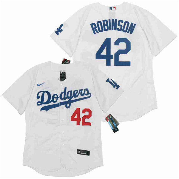 Jackie Robinson Los Angeles Dodgers white jersey