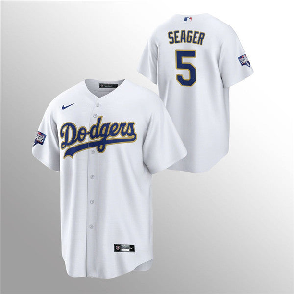 Corey Seager Los Angeles Dodgers gold jersey