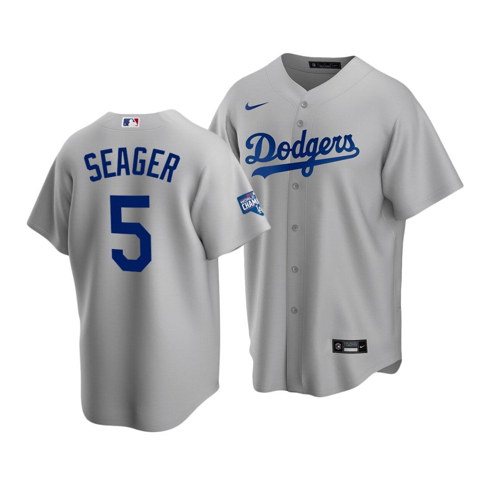 Corey Seager Los Angeles Dodgers grey Home jersey