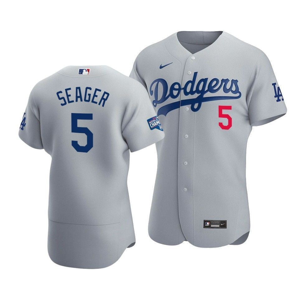 Corey Seager Los Angeles Dodgers grey Home jersey