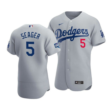 Corey Seager Los Angeles Dodgers grey Home jersey