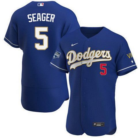 Corey Seager Los Angeles Dodgers royal jersey
