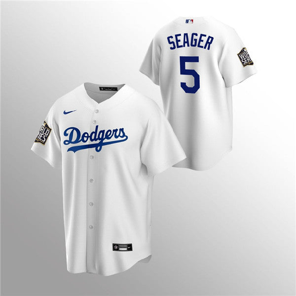 Corey Seager Los Angeles Dodgers white jersey