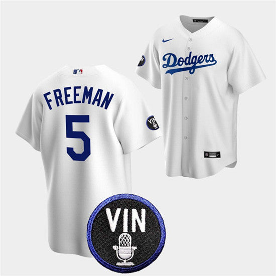 Freddie Freeman Los Angeles Dodgers white jersey