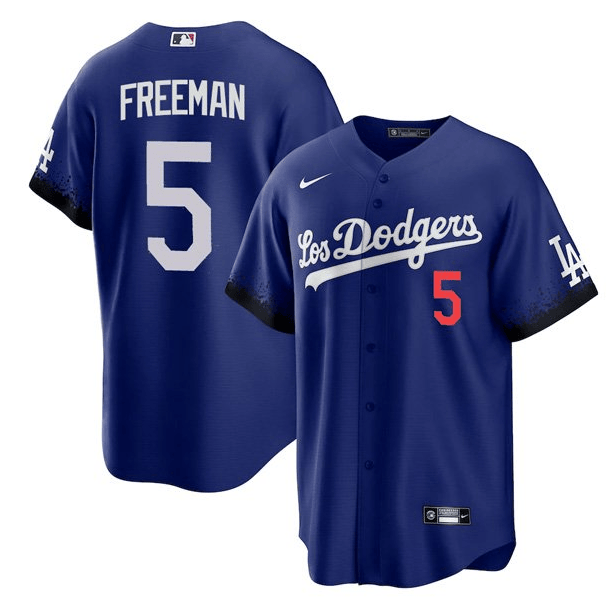 Freddie Freeman Los Angeles Dodgers royal City Connect jersey