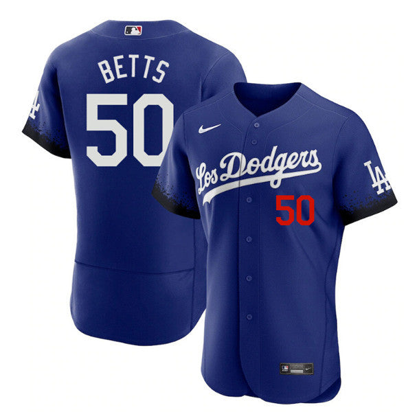 Mookie Betts Los Angeles Dodgers royal City Connect jersey