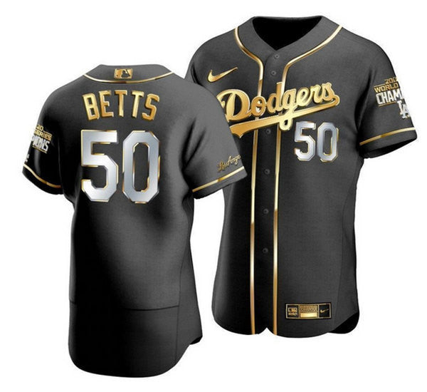 Mookie Betts Los Angeles Dodgers black jersey