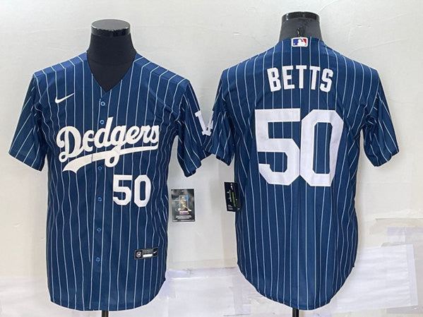 Mookie Betts Los Angeles Dodgers navy jersey