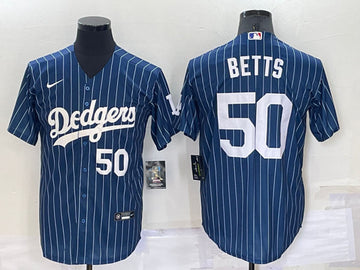 Mookie Betts Los Angeles Dodgers navy jersey