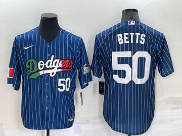 Mookie Betts Los Angeles Dodgers navy jersey