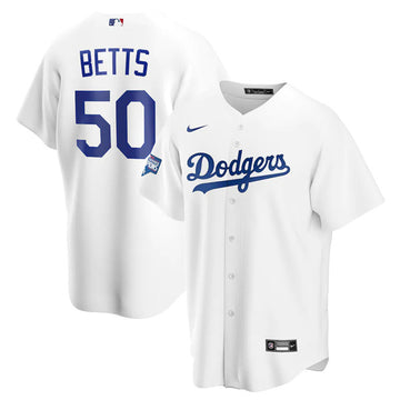 Mookie Betts Los Angeles Dodgers white Home jersey