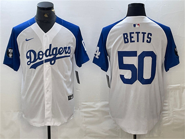 Mookie Betts Los Angeles Dodgers white jersey