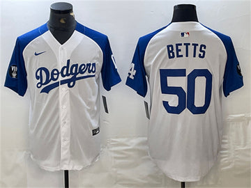 Mookie Betts Los Angeles Dodgers white jersey