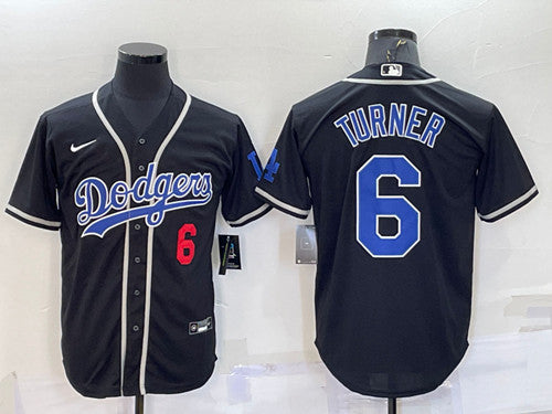 Trea Turner Los Angeles Dodgers black jersey