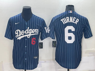 Trea Turner Los Angeles Dodgers navy jersey