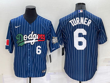 Trea Turner Los Angeles Dodgers navy jersey