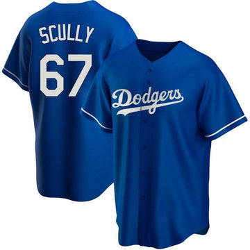 Vin Scully Los Angeles Dodgers blue jersey