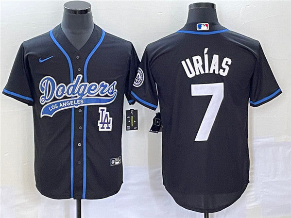 Julio Urías Los Angeles Dodgers black jersey