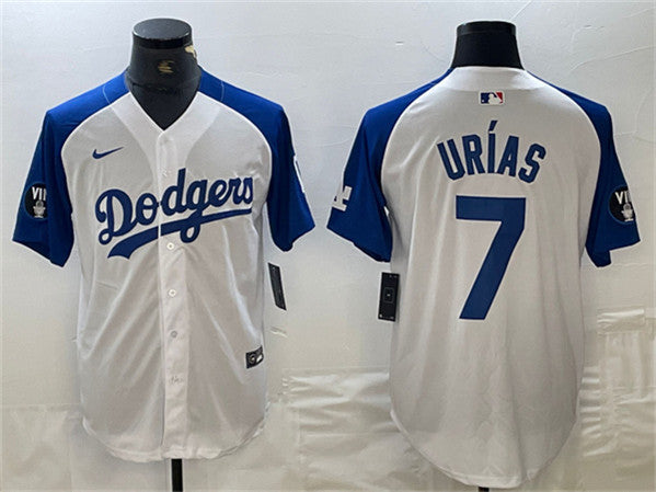 Julio Urías Los Angeles Dodgers white jersey