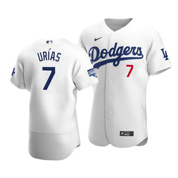Julio Urias Los Angeles Dodgers white jersey