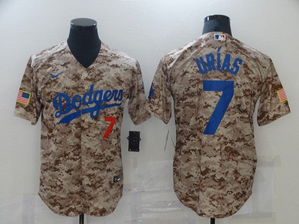 Julio Urias Los Angeles Dodgers camo Camo jersey