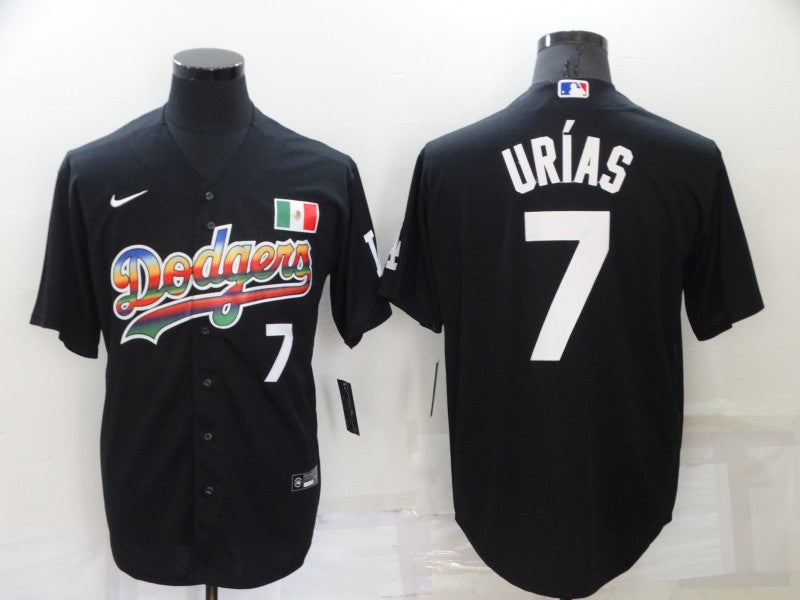 Julio Urias Los Angeles Dodgers black jersey