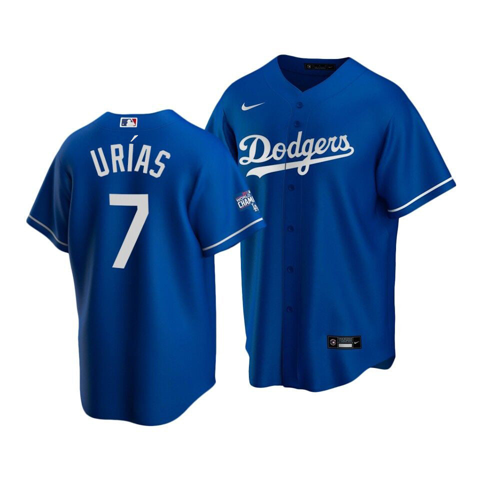 Julio Urias Los Angeles Dodgers blue Home jersey