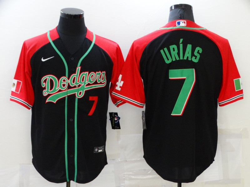 Julio Urias Los Angeles Dodgers red jersey