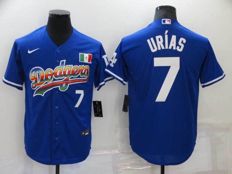 Julio Urias Los Angeles Dodgers royal jersey