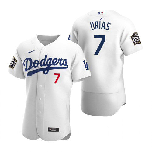 Julio Urias Los Angeles Dodgers white jersey