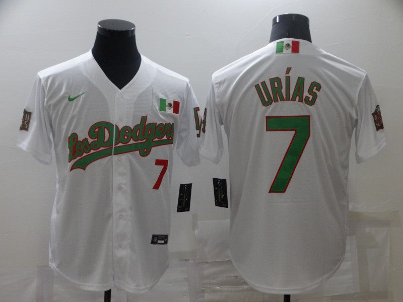 Julio Urias Los Angeles Dodgers white jersey