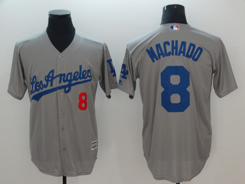 Manny Machado Los Angeles Dodgers gray jersey