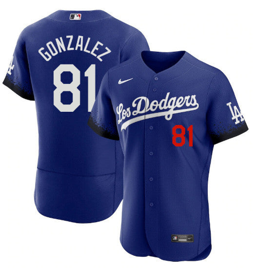 Victor Gonzalez Los Angeles Dodgers royal City Connect jersey