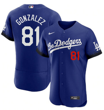 Victor Gonzalez Los Angeles Dodgers royal City Connect jersey
