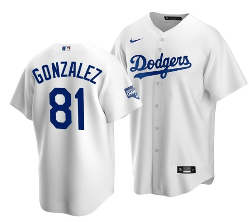 Victor Gonzalez Los Angeles Dodgers white Home jersey