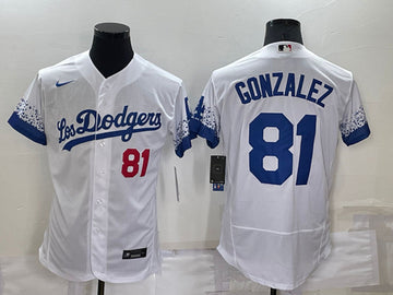 Victor Gonzalez Los Angeles Dodgers white City Connect jersey