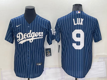 Gavin Lux Los Angeles Dodgers navy jersey